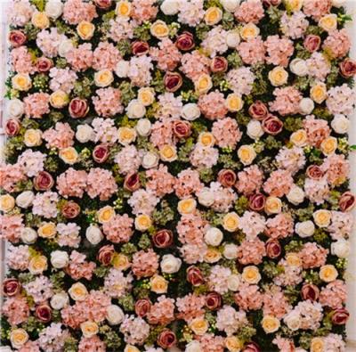 China Peony New Fashion Designs Flower Wall Silk Pink Wedding Backdrop For Wedding Decor for sale