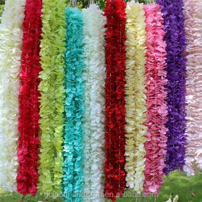 China Hot Selling Artificial Flower Wisteria Flower Vine For Wedding Decoration for sale