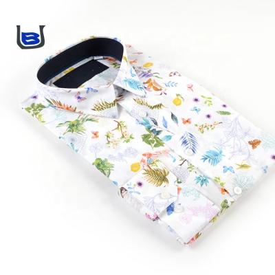 China Hawaii style print vacation slim breathable floral cotton manbeach pattern shirts for men for sale