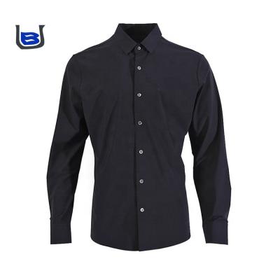 China Mens Casual Seamless Spandex Long Sleeve Breathable Hot Selling Nylon Shirts Solid Color For Adult for sale