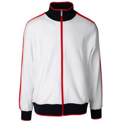 China Regular Stripe Side Knit Track Sports Jacket For Men for sale