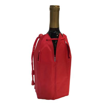 China PVC/PE/Nylon/Nylon Taffeta Customized Gel Ice Pack Wine Cooler Bottle Wrap Cooler Sleeve for sale