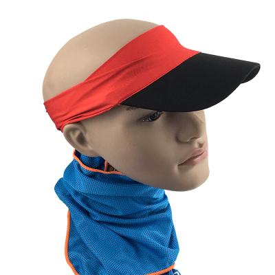 China Evaporative Cooling Spandex Sports Visor COMMON Hat for sale