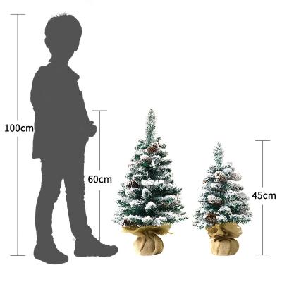 China High Quality Ins Style PVC Christmas Tree With Flocking Snow For Christmas Decoration Supplies for sale