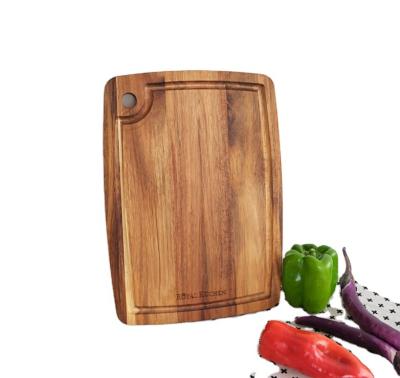 China Household Solid Wood Choppers Sustainable Acacia Wood Cutting Board Chopper For Cheese And Fruit Rectangular for sale