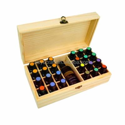 China Unfinished Wooden Nail Polish Organizer Box for sale