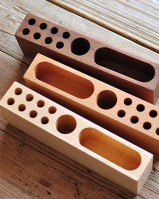 China China stationery wooden storage box pen holder office supplies storage box. for sale