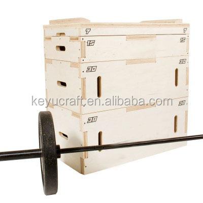 China Plywood crossfit shake blocks plywood shake wooden box for sale