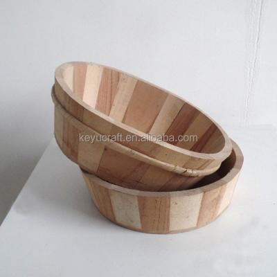 China Wooden Log Flower Pot Balcony Garden Plant Planter for sale