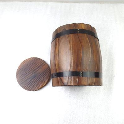 China wooden coffee bean bucket/barrel for coffee bean wholesale for sale