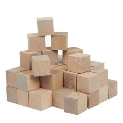 China Unfinished wooden cubes in europe for crafts diy projects puzzle making for sale