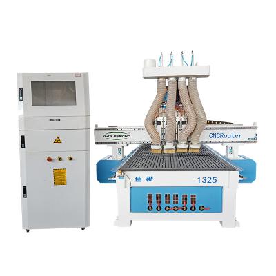 China Multi head 3d woodworking machine 4 axis cnc cnc router MDF WOOD ACRYLIC WOOD ACRYLIC for wood table leg for sale