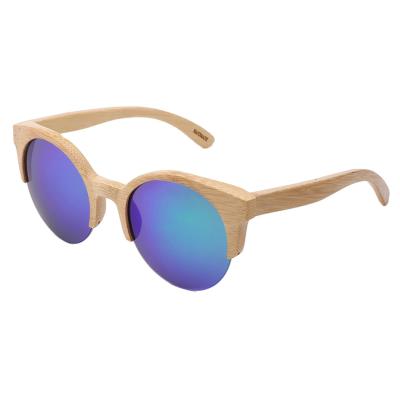 China Custom Logo Oem Eyewear Wooden Bamboo 100% Protection Anti-glare Luxury Uv400 Sunglasses New Arrival Men Women 2021 Wooden Frame Sun Glasses for sale