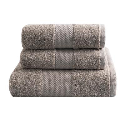 China QUICK DRY Antibacterial Cotton Bath Towel Sets 1 Bath Towel 2 Hand Towels Dropshipping Supported for sale