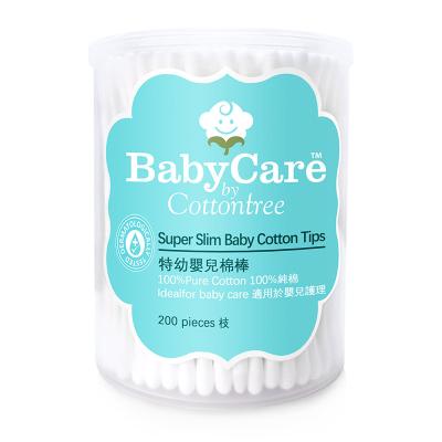 China OEM and ODM Pure Cotton Super Slim Cotton Professional Tips for Baby Cleaning for sale