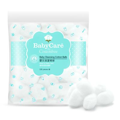 China OEM and ODM Pure Professional Pure 100% Cotton Cotton Ball for Baby Skin White for sale