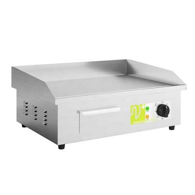 China Easily Cleaned Flat Surface Commercial Grill Equipment Kitchen Industrial Electric For BBQ Meat Griddle for sale