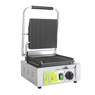 China Hotel Stainless Steel Sandwich Maker Electric Panini Grill for sale