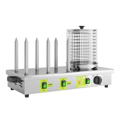 China 6pcs Bread Baton Automatic Commercial Hot Dog Maker Hot Dog Maker Automatic Hot Dog Maker Hot Dog Roll Steamer Steam Bread Vending Machine Hot Dog Roll Fast Food Store for sale