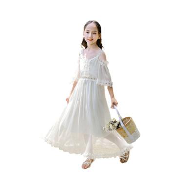 China Wholesale Washable Sheer Beach Dress Long Sleeve Tulle Applique Lace Long Skirt for sale