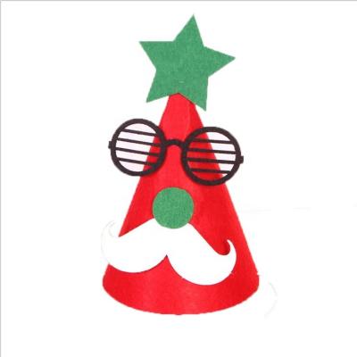 China Fashion Christmas Supplies Merry Christmas 2021 Decorated Felt Santa Hat for sale