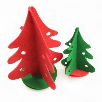 China Diy Felt Kids Felt Christmas Tree Decorations Ornaments Hanging Artificial Christmas Tree for sale