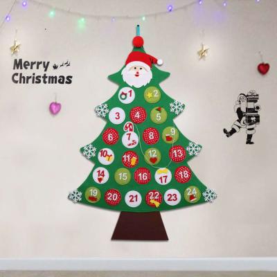 China Wholesale Children's Felthristmas Puzzle Felt Tree Felt Christmas Tree Diy Christmas Tree for sale