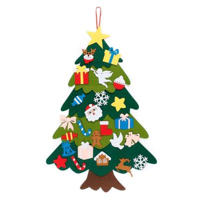 China Christmas Kids DIY Felt Christmas Tree Decoration Warm Felt Christmas Accessories Customized for sale