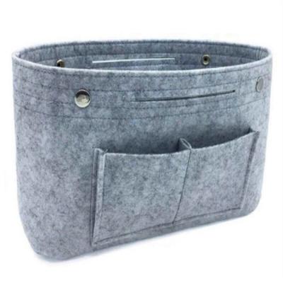 China Fashion Felt Bag Organizer Insert Felt Purse Insert Handbag Felt Organizer For Travel for sale