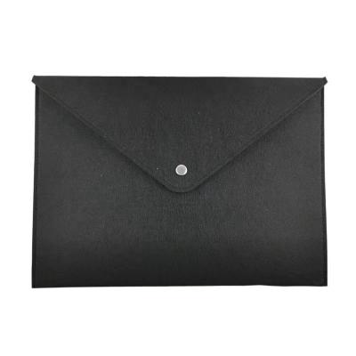 China Eco-friendly Simple Solid Large Capacity A4 Felt Document Bag Business Briefcase Folders For Office for sale