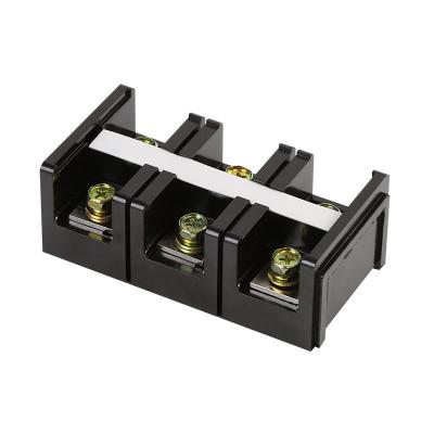 China TC-1003 Wiring Board Fixed Double Row Screw Terminal Blocks Copper / Iron Terminals High Current 1 - A.W.G. 5 for sale