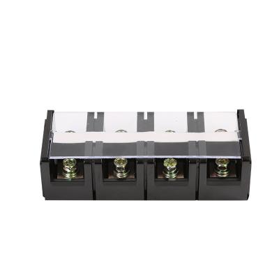 China TC-1004 Wiring Panel Fixed Double Tier Screw Terminal Block High Current Terminal Block 1 - A.W.G. 5 for sale