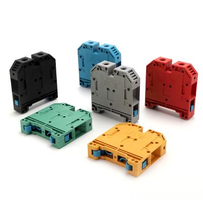 China Mrk-35mm TB Din Rail Mounting A.W.G. terminal block wire connector 750V 24A 12-24 for sale