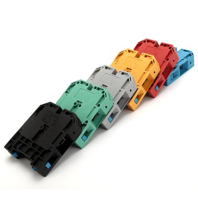 China Mrk-50mm Terminal Block Din Rail Mounting A.W.G. terminal block wire connector 750V 24A 12-24 for sale