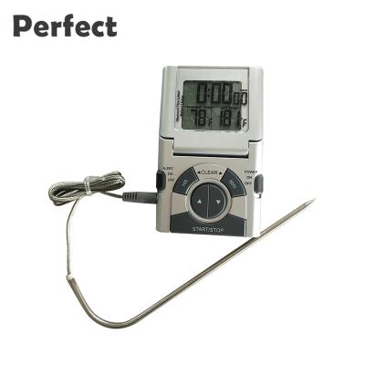 China High Quality ABS+Stainless Steel 304 Best Selling Thermometer 24 Hours Countdown Timer Indoor and Outdoor Digital Thermometer for sale