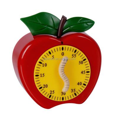 China Viable Factory Kitchen Mechanical Apple Shaped Timer for sale