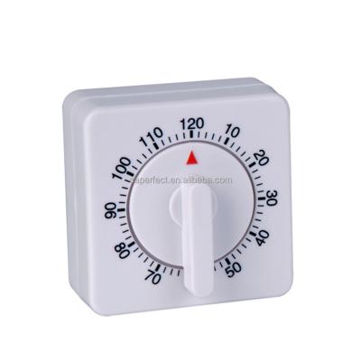 China Viable Square Shape Mechanical 120 Minute Kitchen Countdown Timer for sale