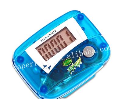 China Healthcare One Button Single Function Pedometer With Single Battery Operation for sale