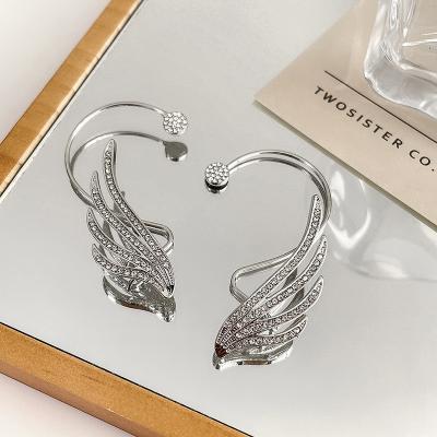 China FASHIONABLE hot sale new style ear cuff no piercing earring clip with shining diamond for sale for sale