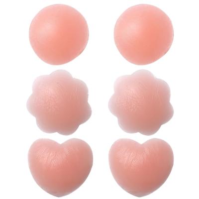 China Criss Cross High Quality Silicone Natural Thick Self Adhesive Long Nipple Covers Reusable Breast Pies for sale