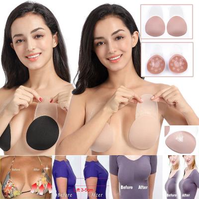 China Popular Style QUICK DRY Push Up Bra Invisible Stick On Self Adhesive Bra Breathable Lift Up Silicone Fabric Bra for sale