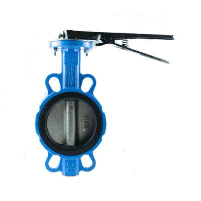 China General Hot Selling Rubber Lined Double Staple Cast Steel Price Pneumatic Butterfly Valve for sale