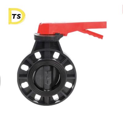 China ABS general pvdf cpvc pvc pp pvc upvc plastic butterfly valve for sale