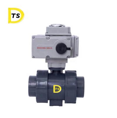 China PVC PPR CPVC PVDF general electric pcv UPVC double ball valve PVC for sale