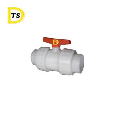 China General pph PVDF pp 3way union ball valve for sale