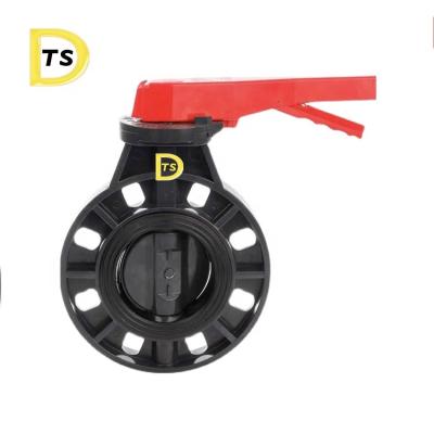 China ABS general pvdf cpvc pvc pp pvc upvc plastic butterfly valve for sale