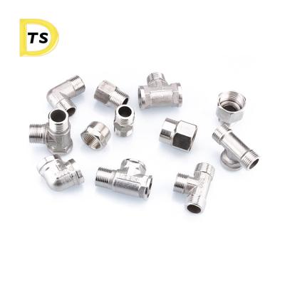 Chine 304 Ductile Iron 316L 201 Male Female Stainless Steel Tubing Material BSPT NPT Threaded Pipe Fittings Cylinder à vendre