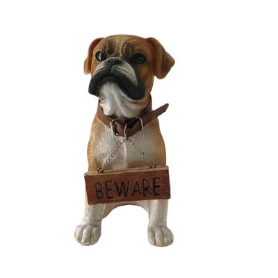 China USA In Stock Indoor Animal Puppy Decor Resin Wholesale Home Decorative Statue Figurine And Outdoor for sale