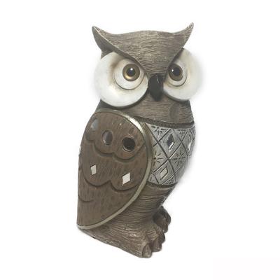 China Europe New Style Cheap Selling High Quality Customized Resin Owl Statue Home Decor for sale