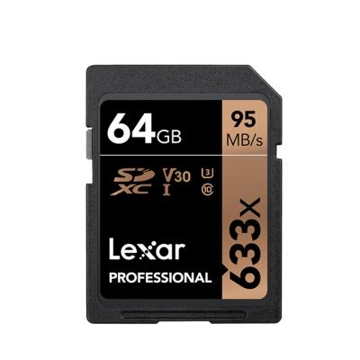 China SD Card for Camera Video Lexar SD Professional Memory Card 64GB 16G 32GB 256GB 512GB 128GB SD Card SD633X U3 4K V30 C10 for Video Camera for sale